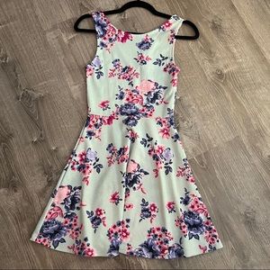 Light blue floral dress